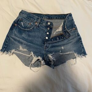 Levi’s 501 original cutoff denim shorts